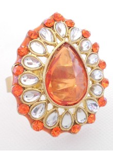 Kundan Finger Ring